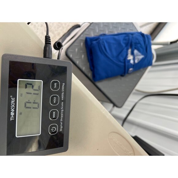 Joan Rivers French Terry Short Sleeve Hoodie XXS Bright Blue Cotton Blend NEW - Picture 3 of 7